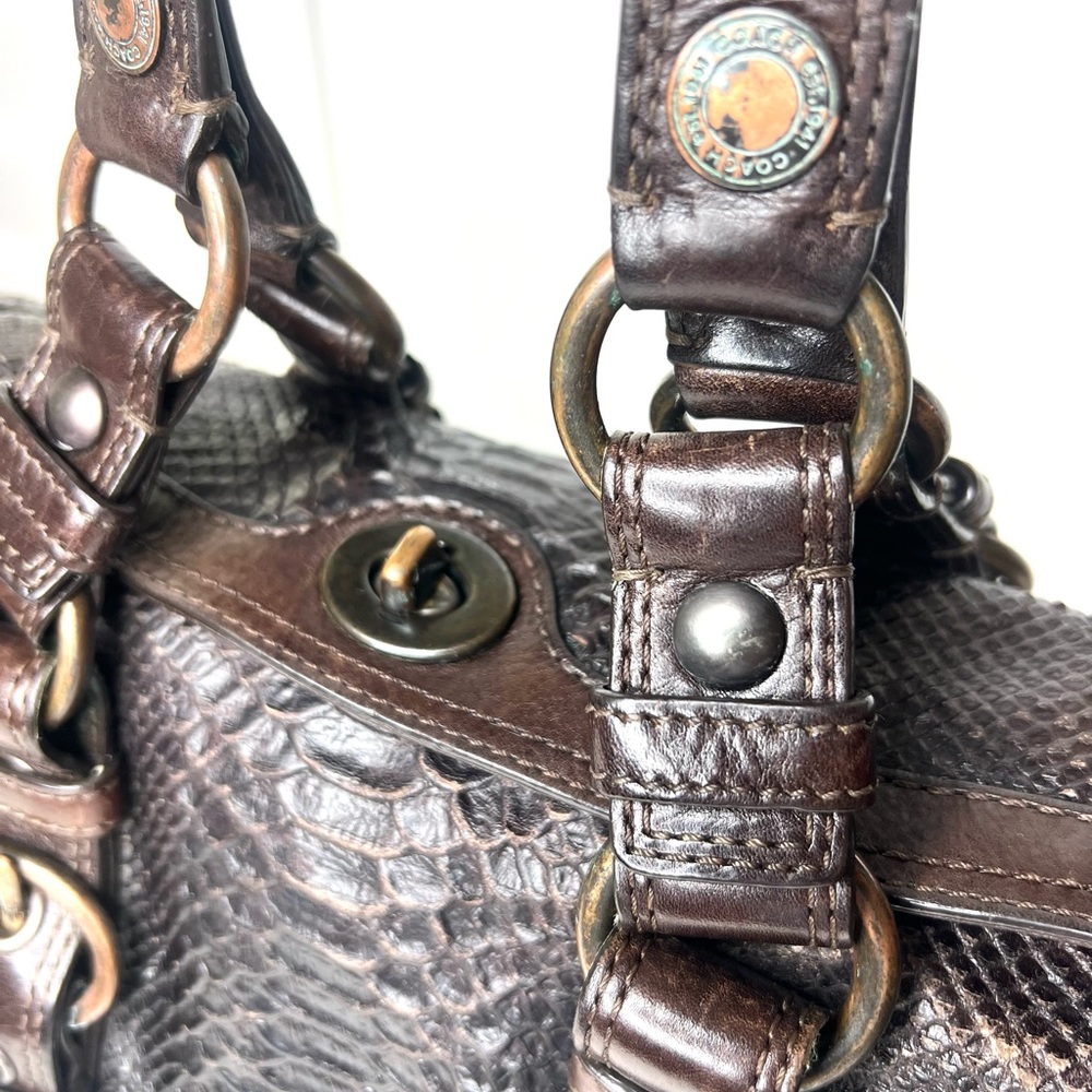 Limited Edition Coach Chelsea Python Embossed Lea… - image 8